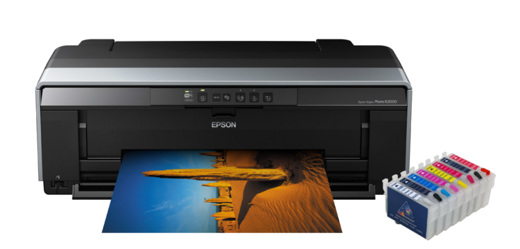 Цветной принтер Epson Stylus Photo R2000 с перезаправляемыми картриджами - vseprintera.ru